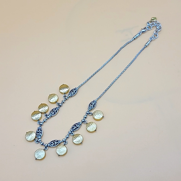 Brighton "SYMPHONY" Balinese Bead & Hammered Gold Dangles Necklace 💛 - Picture 3 of 10